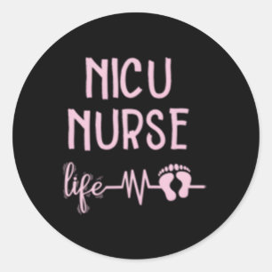 Nicu Nurse Labor And Delivery Rn Nurse Classic Round Sticker