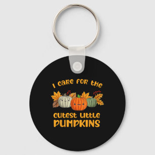 NICU Nurse Neonatal Cutest Little Pumpkins Fall Th Key Ring