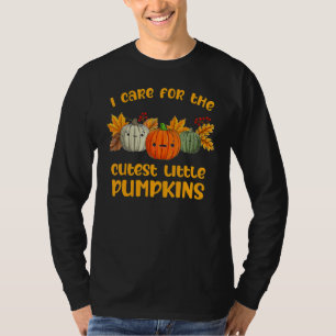 NICU Nurse Neonatal Cutest Little Pumpkins Fall Th T-Shirt