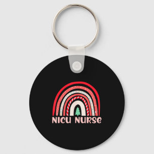 Nicu Nurse Neonatal Tiny Crew Christmas Holiday Nu Key Ring