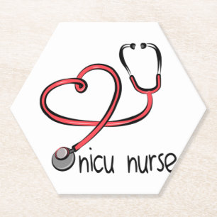 NICU Nurse - NICU Nurse Shirt - NICU Nurse Gift - Paper Coaster