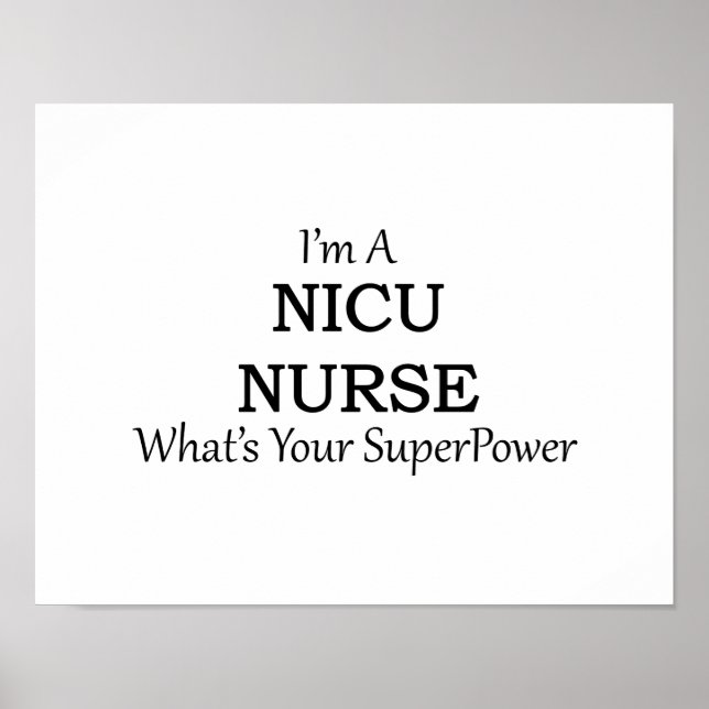 NICU NURSE POSTER (Front)