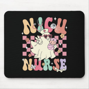 Nicu Nurse Spooky Ghost Halloween Cute Nursing Cos Mouse Pad