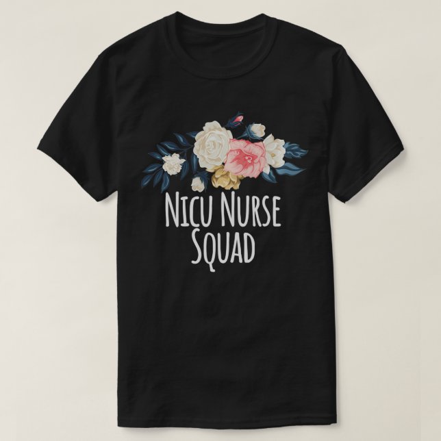 Nicu Nurse Squad, Funny Mum Gift Floral Pullover  (Design Front)