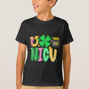 NICU Nurse St Patricks Day Neonatal Intensive Care T-Shirt