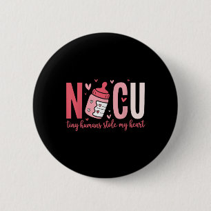 Nicu Nurse Tiny Humans Stole My Heart Valentines 6 Cm Round Badge