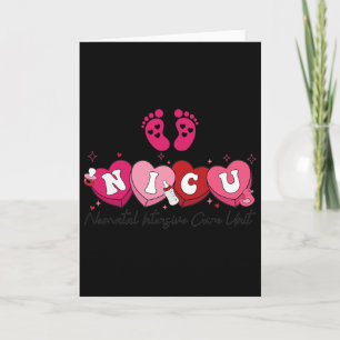 Nicu Nurse Valentine Heart Candy  Card