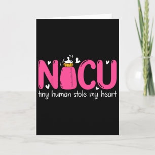 Nicu Nurse Valentine's Day Tiny Humans Stole My He Card