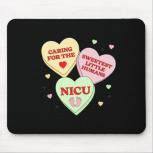 Nicu Nurse Valentine's Heart Candy Doctor Rn Icu E Mouse Pad