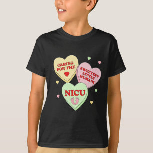 Nicu Nurse Valentine's Heart Candy Doctor Rn Icu E T-Shirt
