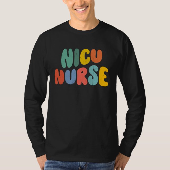 Nicu Nurse Week Groovy Appreciation Day For Women  T-Shirt (Front)