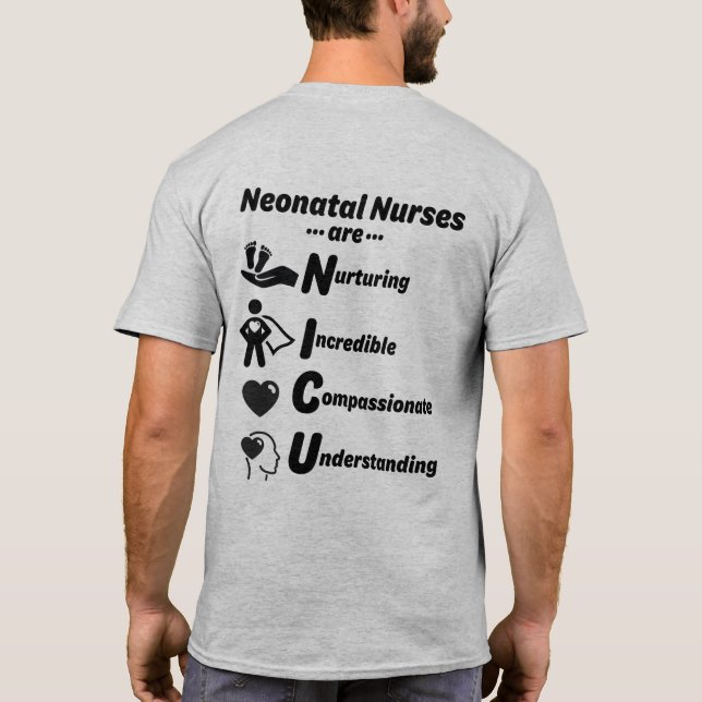 NICU NURSES are MENS shirt (Back)
