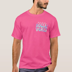 Nicu Social Worker Groovy Back to School Cute Teac T-Shirt