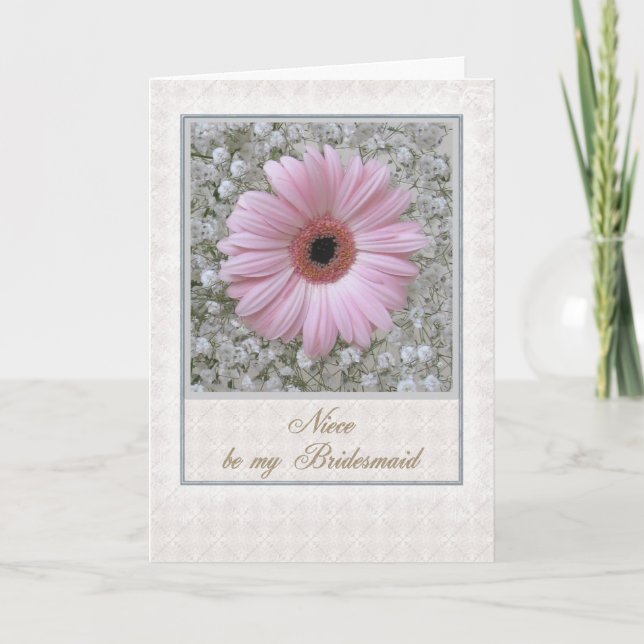 Niece - be my Bridesmaid Card (Front)