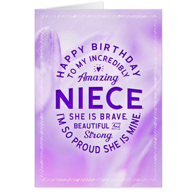 Niece Birthday, You're a Blessing (Front)