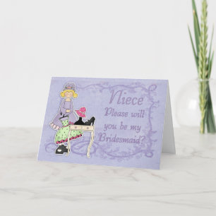 Niece Bridesmaid - Will You Be My Bridesmaid? Invitation