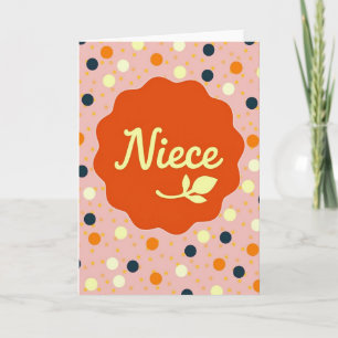 Niece Floral Art Card