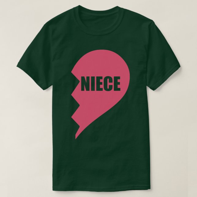 Niece half heart T-Shirt (Design Front)