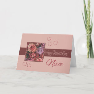 Niece Happy Mother's Day rose card
