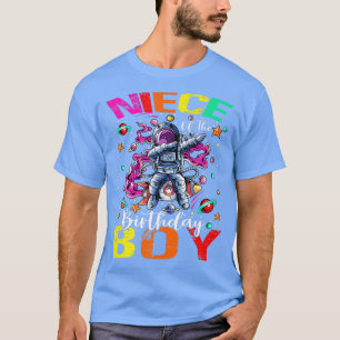 Niece Of The Birthday Boy Astronaut Boy Space Them T-Shirt