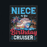 Niece Of The Birthday Cruiser Funny Cruise Birthda Fleece Blanket<br><div class="desc">Niece Of The Birthday Cruiser Funny Cruise Birthday Gifts</div>