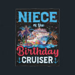Niece Of The Birthday Cruiser Funny Cruise Birthda Fleece Blanket<br><div class="desc">Niece Of The Birthday Cruiser Funny Cruise Birthday Gifts</div>