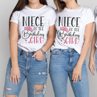 Niece of the Birthday Girl Squad Custom Matching