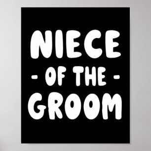 Niece Of The Groom - Cute Retro 70s Poster