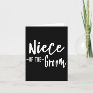 Niece Of The Groom - Family Party Rehearsal Card