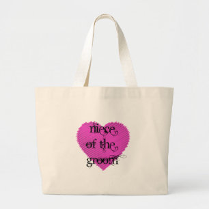 Niece of the Groom Large Tote Bag