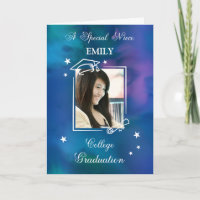 Niece Photo Custom Name College Graduation Quote