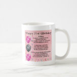 Niece Poem - 21st Birthday Coffee Mug<br><div class="desc">A great gift for a niece on her 21st birthday</div>