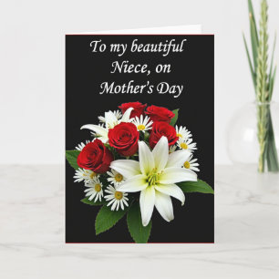 Niece Rose Mothers Day Card