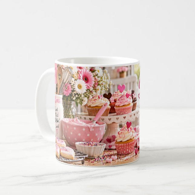Nieces Make Life Sweeter Baking Mug (Front Left)