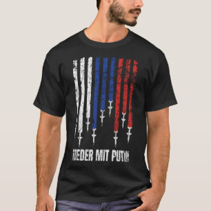 Nieder mit Putin Antikrieg Frieden Ukraine T-Shirt