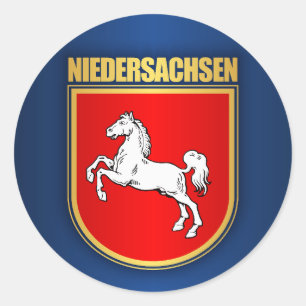 Niedersachsen (Lower Saxony) COA Classic Round Sticker