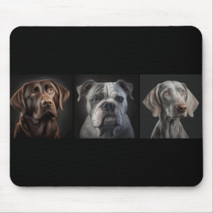 Niedlicher Haustier Hund 3 Foto kundenspezifisch Mouse Pad