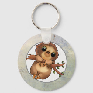 niedliches Faultier Schlüsselanhänger Key Ring