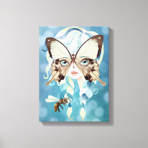 Niella Butterfly Fairy Wrapped Canvas Print