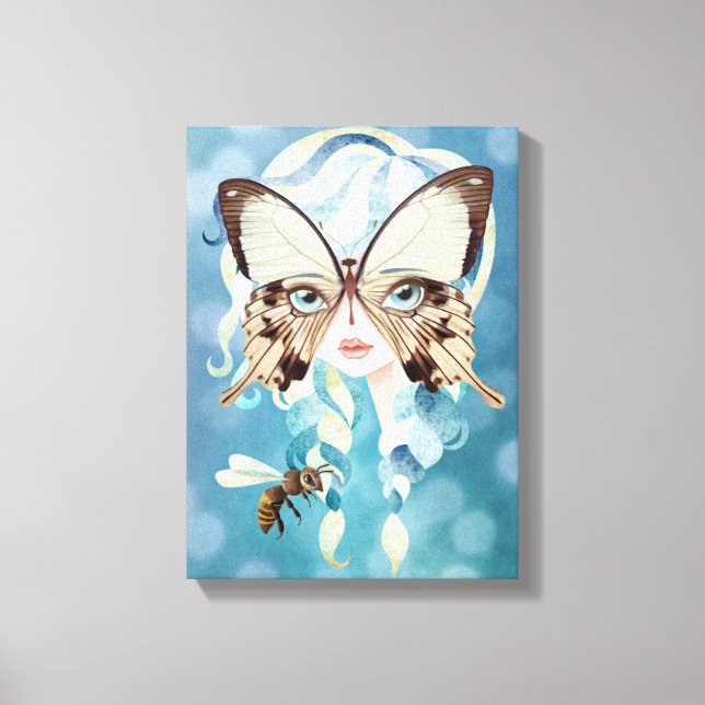 Niella Butterfly Fairy Wrapped Canvas Print (Front)