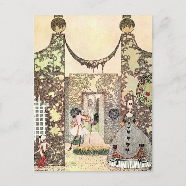 Nielsen's In Powder and Crinoline Postcard (Front)