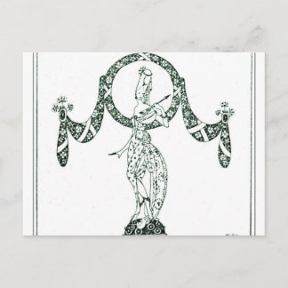 Nielsen's In Powder and Crinoline Postcard