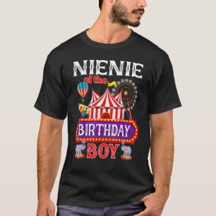 Nienie Of The Birthday Boy Ringmaster Circus Theme T-Shirt
