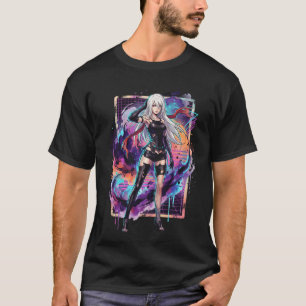 NieR Automata A2 Silver White Hair Bangs Cover Eye T-Shirt