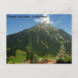Niesen mountain, Switzerland Postcard