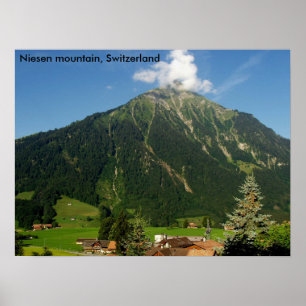 Niesen mountain, Switzerland Poster