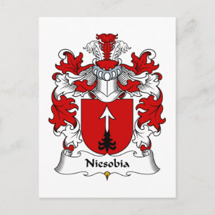 Niesobia Family Crest Postcard