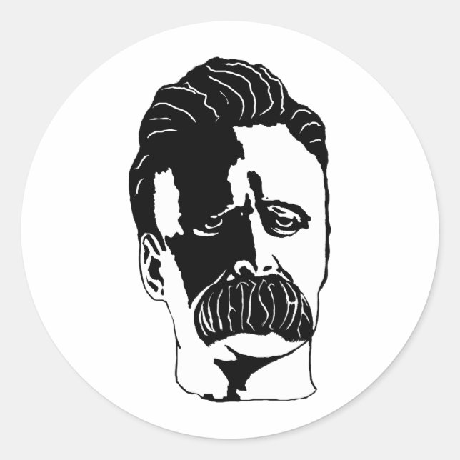 Nietzsche1.2n Classic Round Sticker (Front)