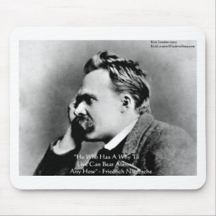 Nietzsche "A Why" Wisdom Quote Gifts & Cards Mouse Pad