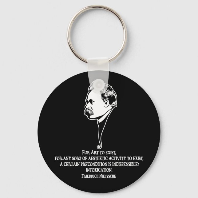 Nietzsche-art-1-DKT Key Ring (Front)